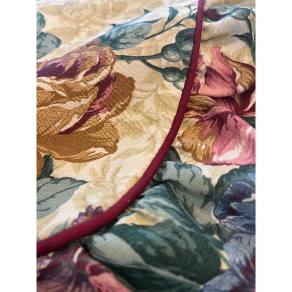 Dan River Ruffled Floral Pillow Sham Standard Vintage 90s Set of 2 - Picture 6 of 7